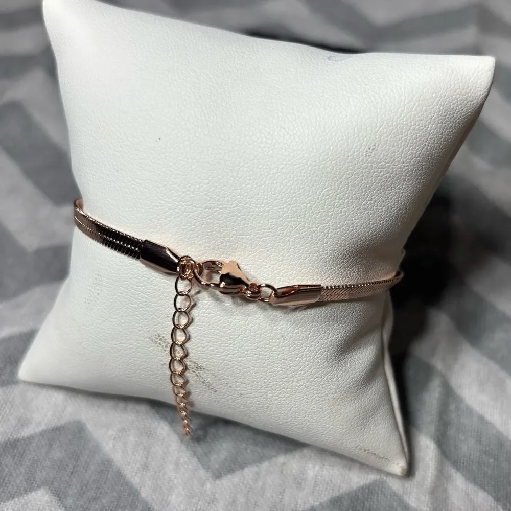 New! Rose Gold Dainty Bracelet Lobster Clasp & Extension
